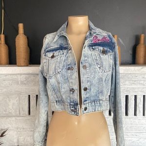 Acid wash Barbie jacket